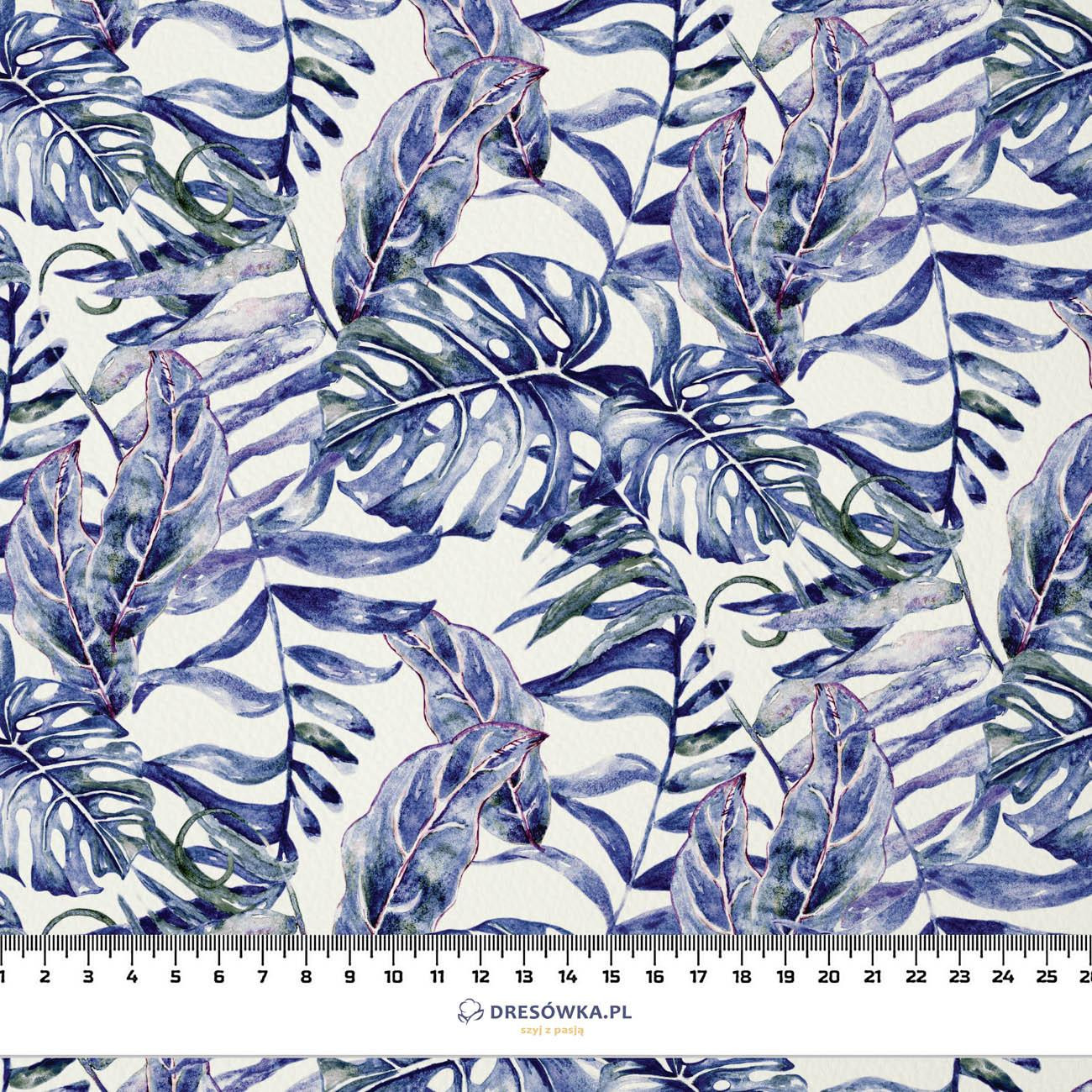 MINI LEAVES PAT. 3 (TROPICAL NATURE) (Very Peri) - single jersey with elastane 