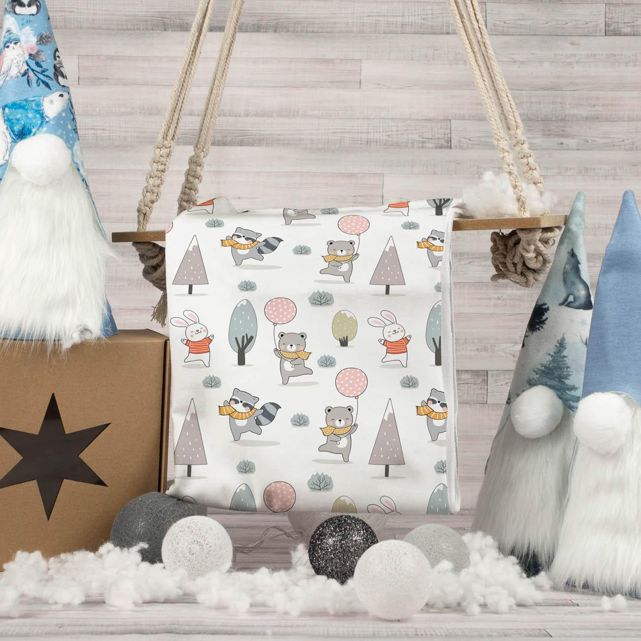 WINTER PARTY PAT. 2 (WINTER FUN) - Woven Fabric for tablecloths