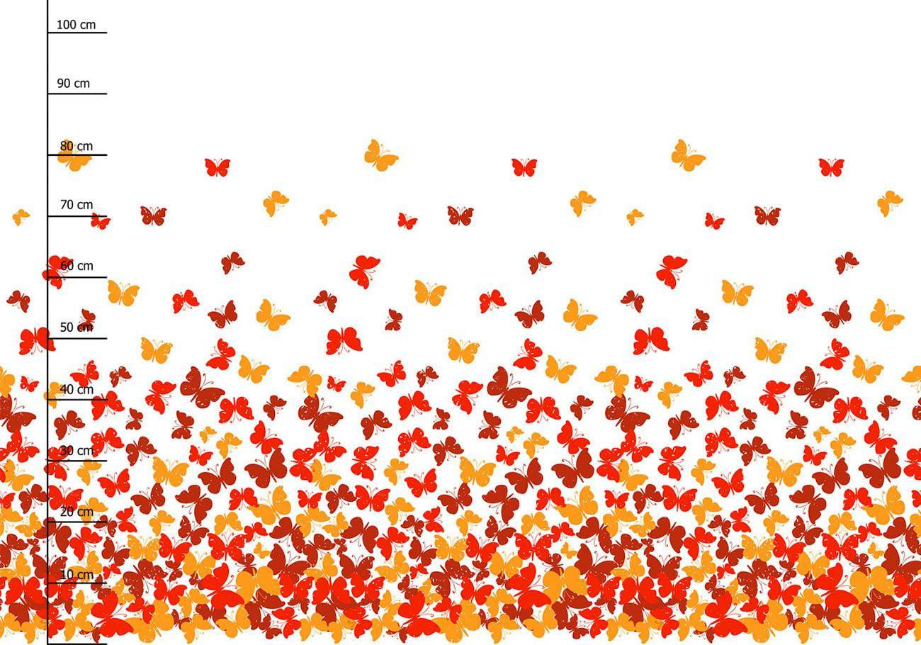 BUTTERFLIES AURORA RED - panel Viscose jersey WE210