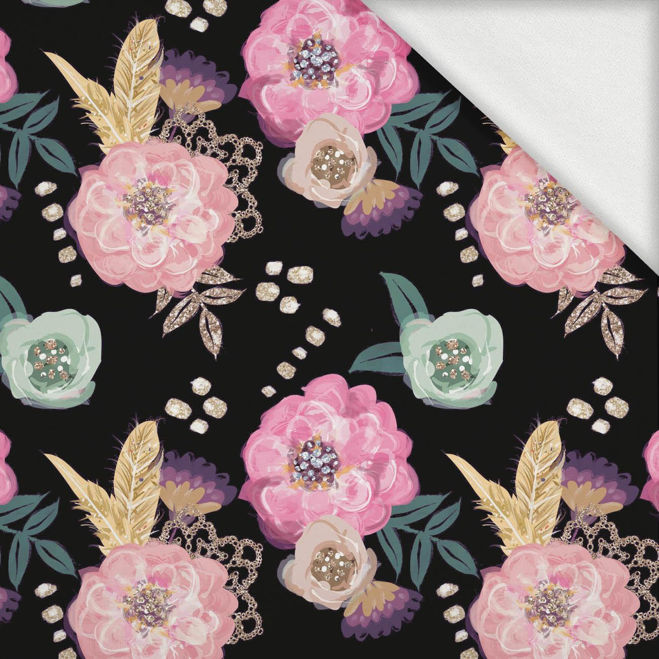 SKATER / blue - looped knit fabric with elastane