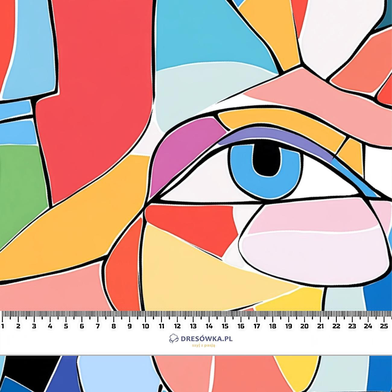 EYES WZ.6 - Cotton woven fabric