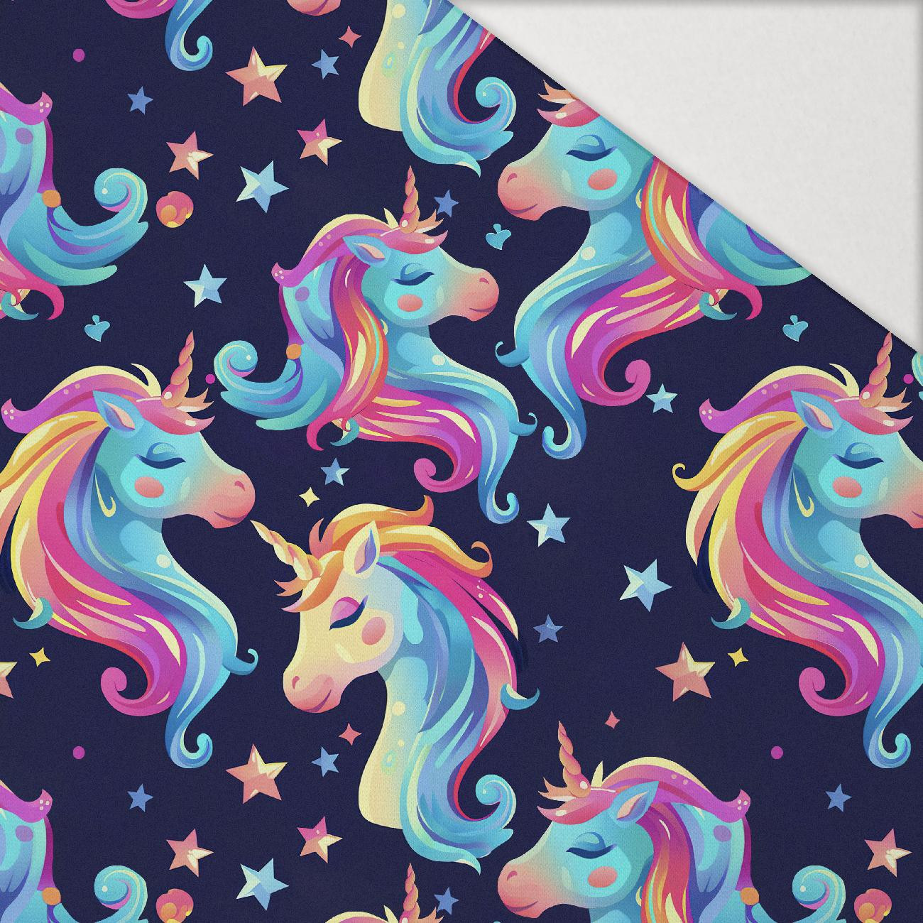 FAIRY WORLD wz.1 (UNICORN) - Hydrophobic brushed knit