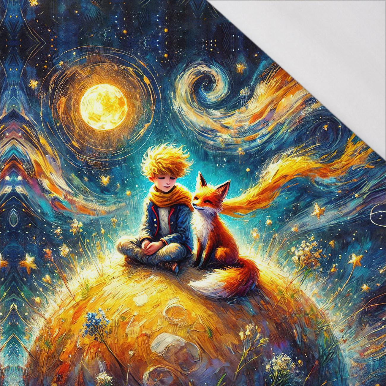 FAIRY WORLD wz.16 - panel (60cm x 50cm) SINGLE JERSEY