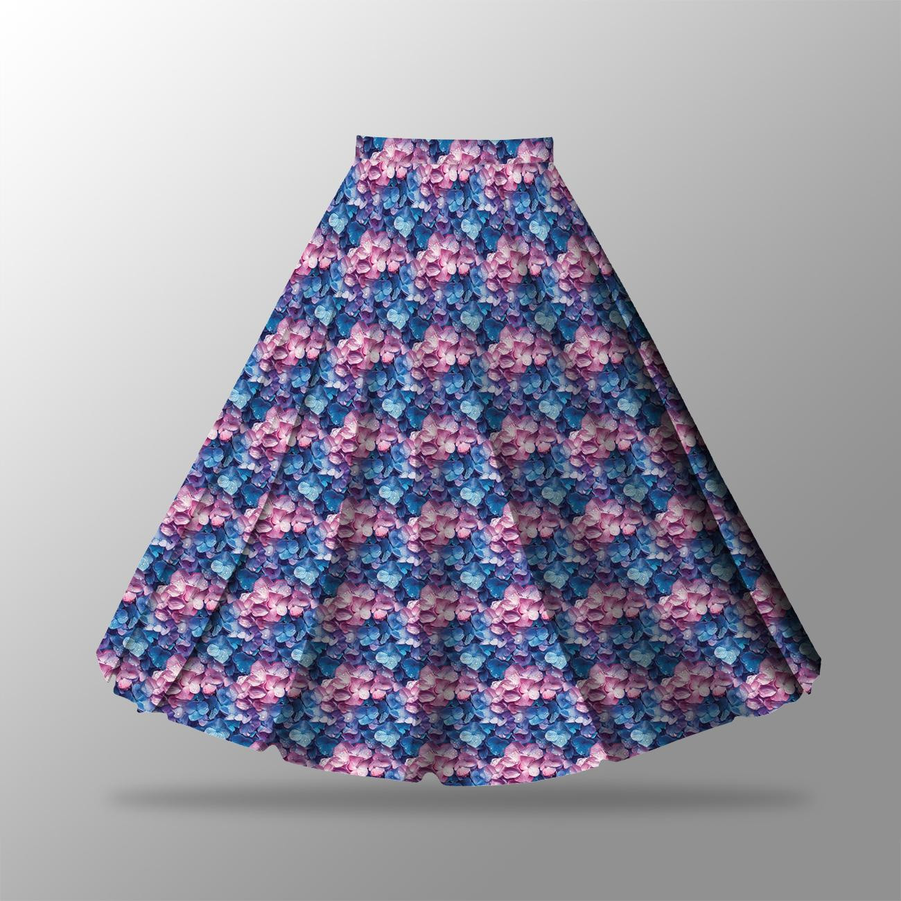 Skirt panel "MAXI" - crepe/ Flowers wz.32