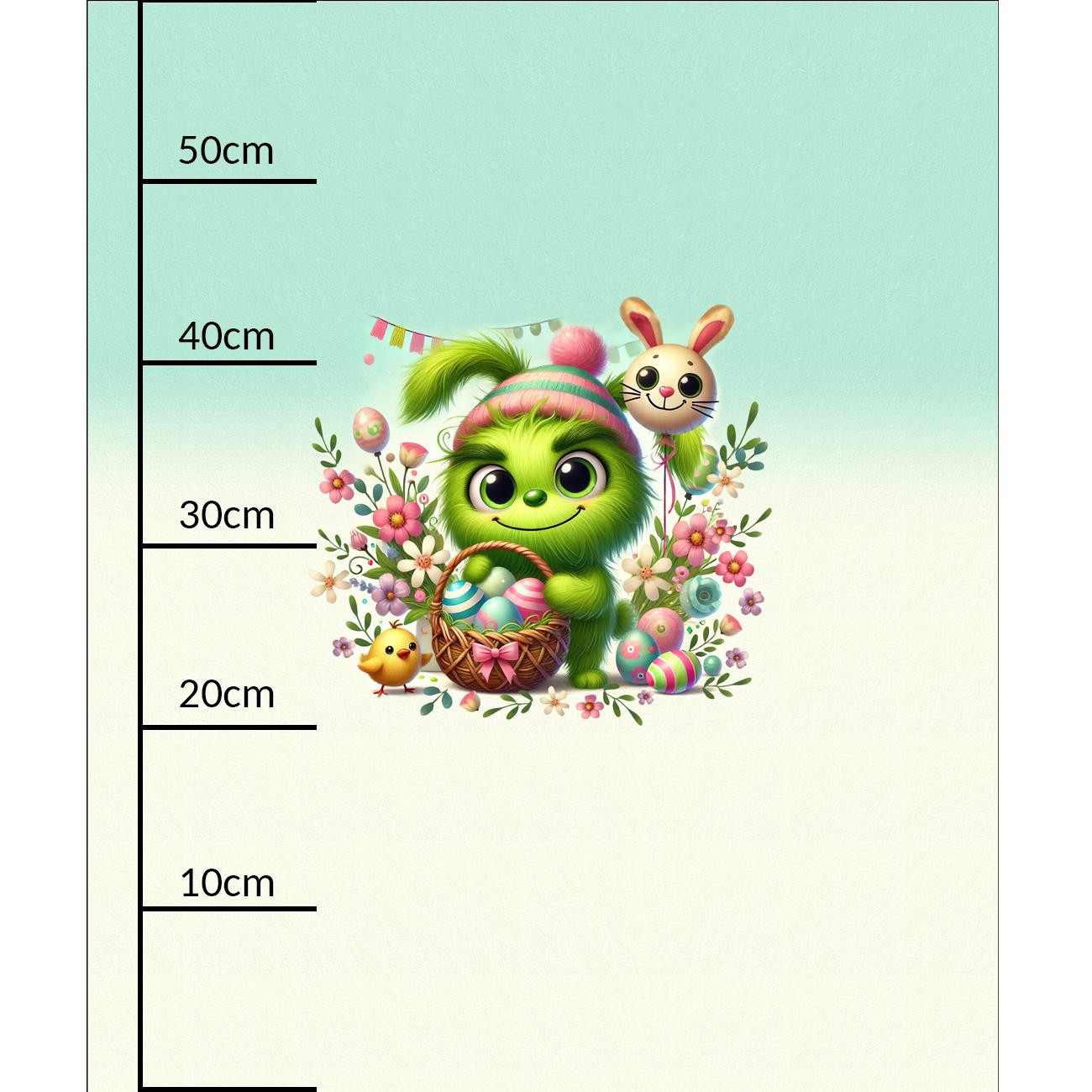 FUNNY EASTER WZ. 2 - panel (60cm x 50cm) SINGLE JERSEY