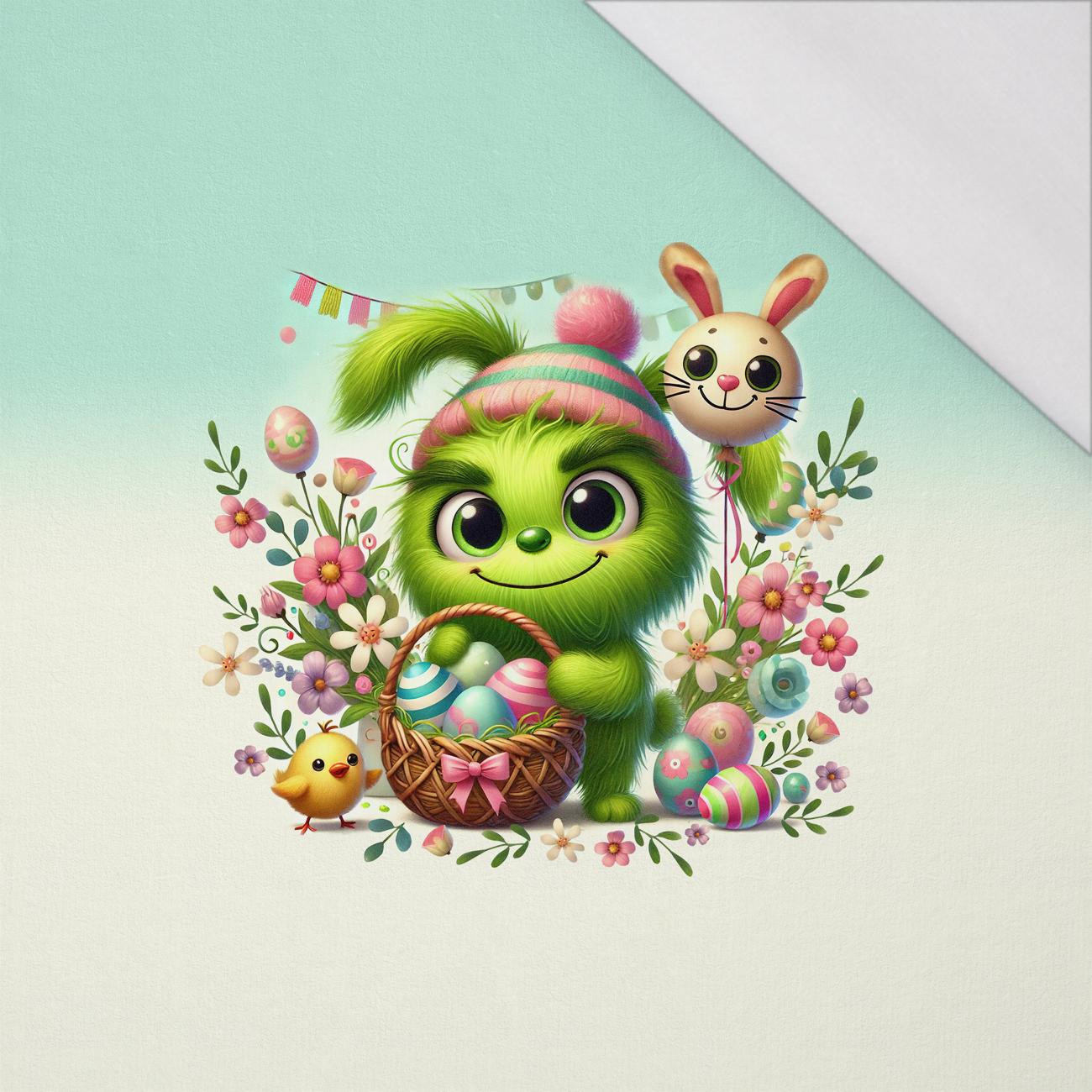 FUNNY EASTER WZ. 2 - panel (60cm x 50cm) SINGLE JERSEY