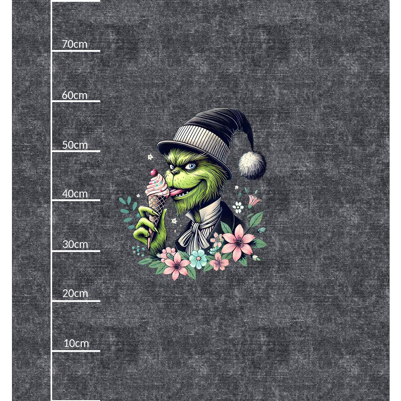 FUNNY Prankster- panel (75cm x 80cm) brushed knitwear with elastane ITY