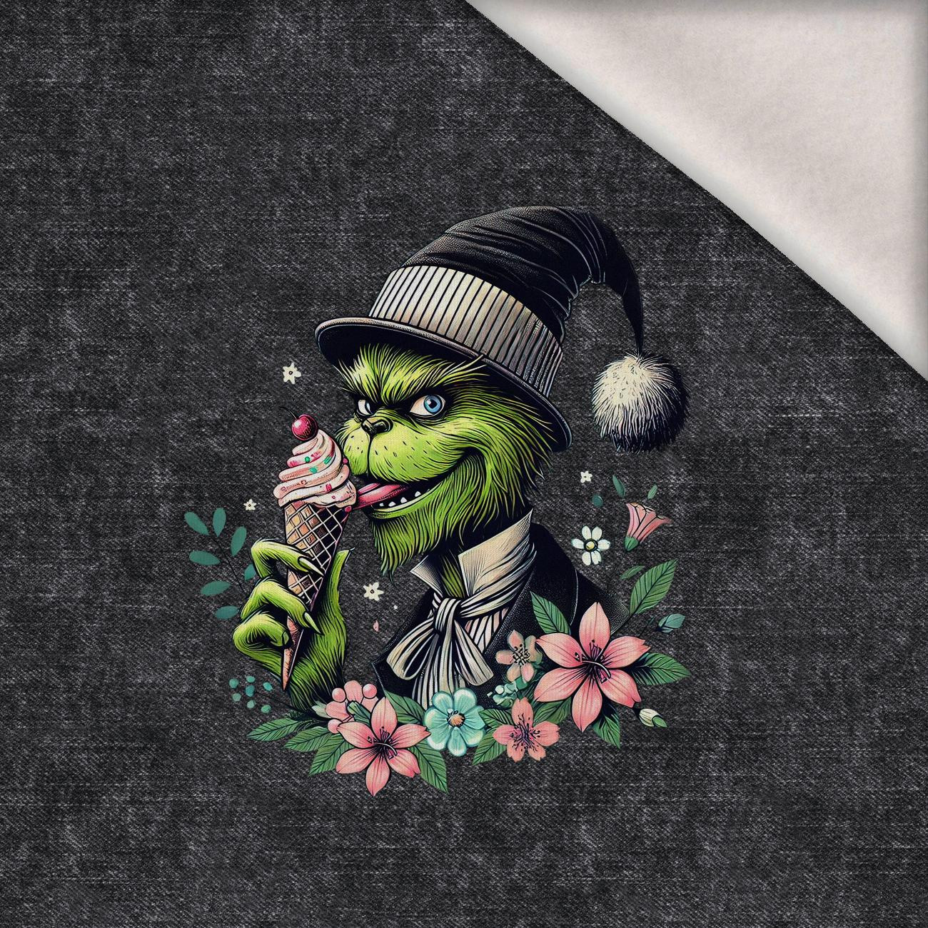 FUNNY Prankster- panel (75cm x 80cm) brushed knitwear with elastane ITY