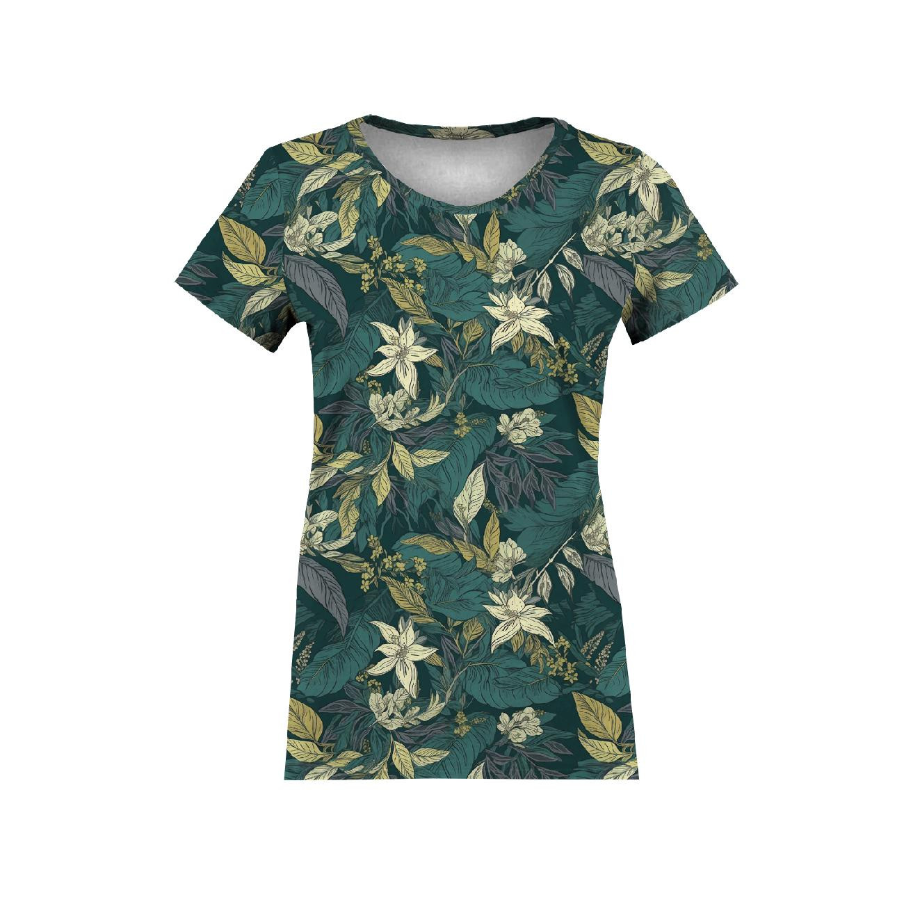 GREEN LEAVES WZ. 3 - brushed knitwear with elastane ITY