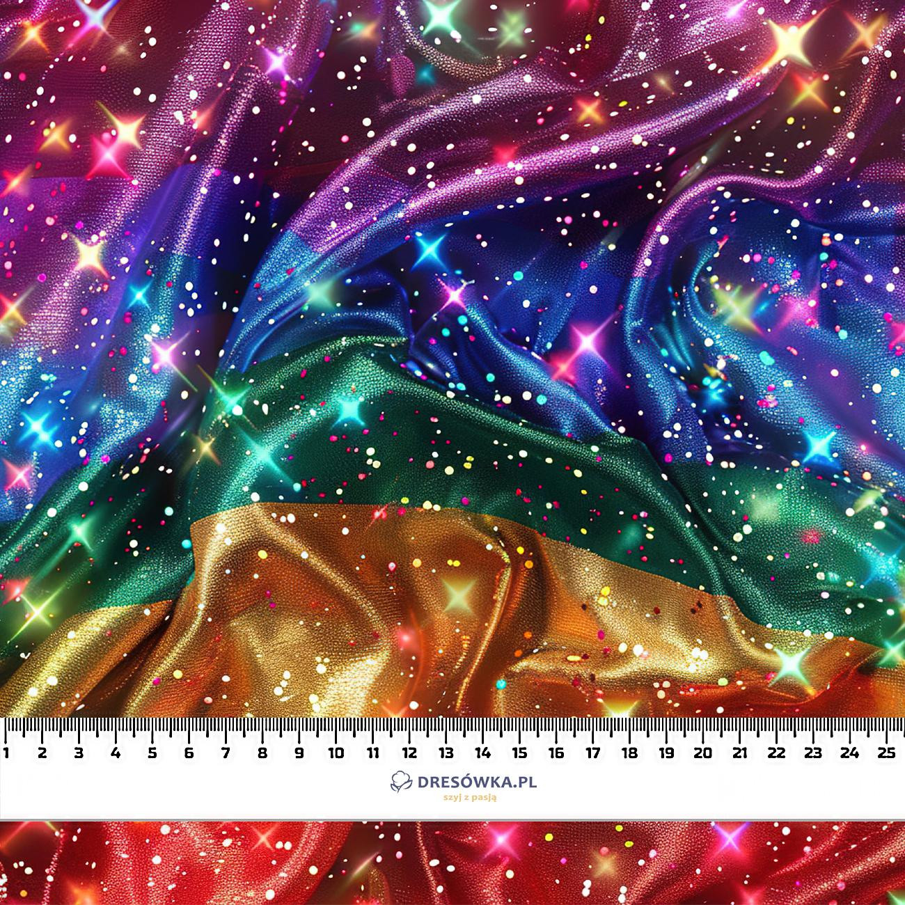 HOLOGRAPHIC RAINBOW wz. 5 - Hydrophobic brushed knit