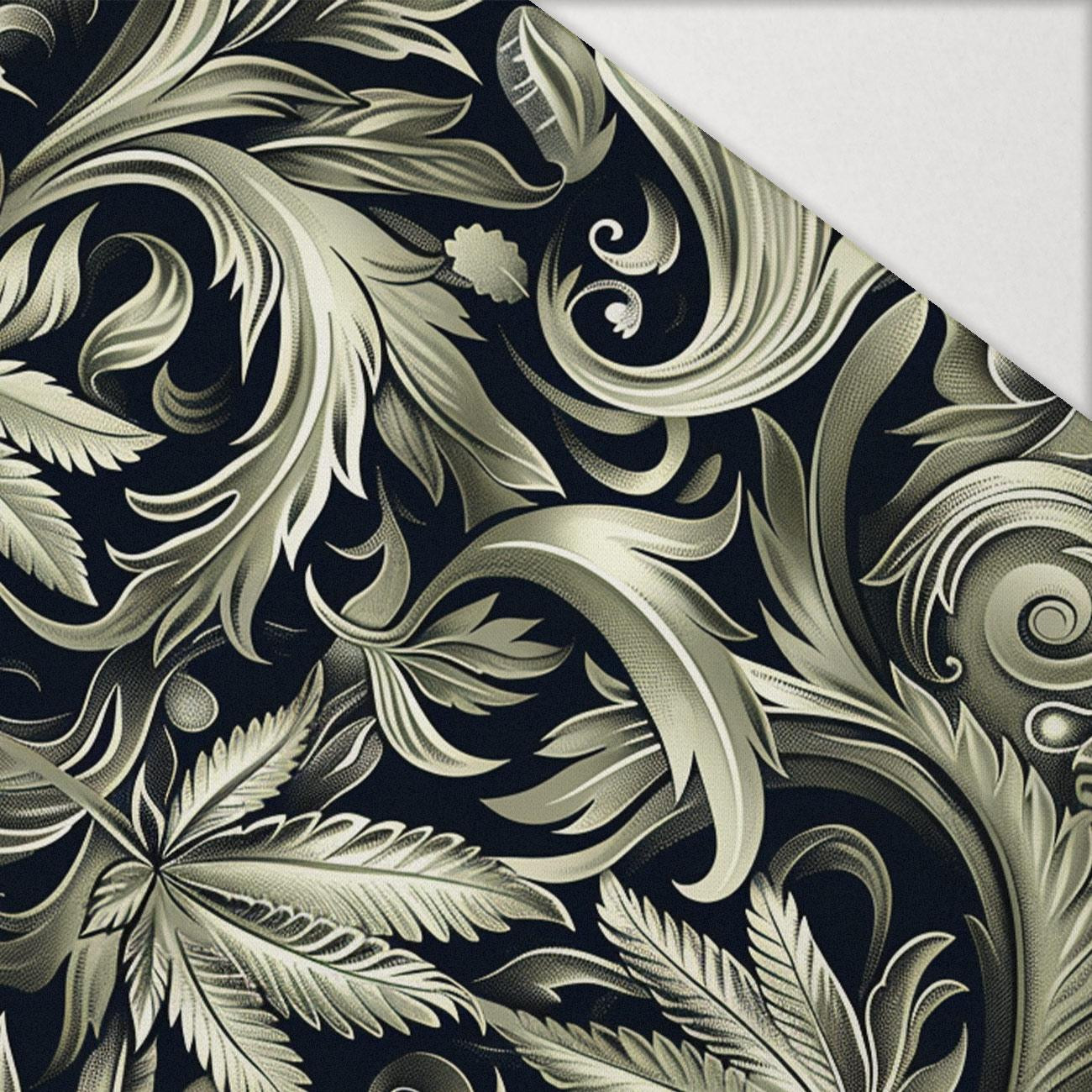 Hemp leaves WZ. 2 - Hydrophobic brushed knit