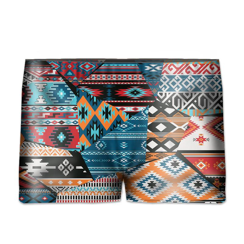 Boy's swim trunks - INDIAN MOSAIC - sewing set