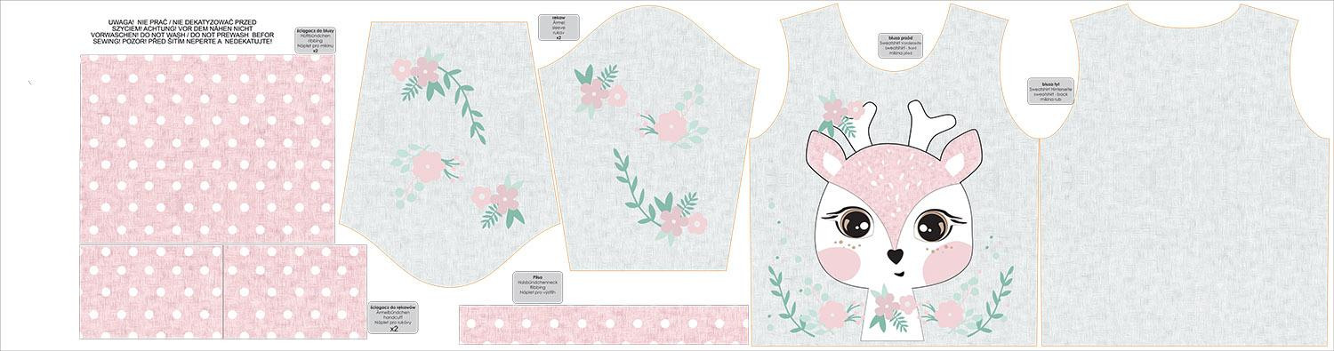 CHILDREN'S (NOE) SWEATSHIRT - FAWN JOLA - sewing set