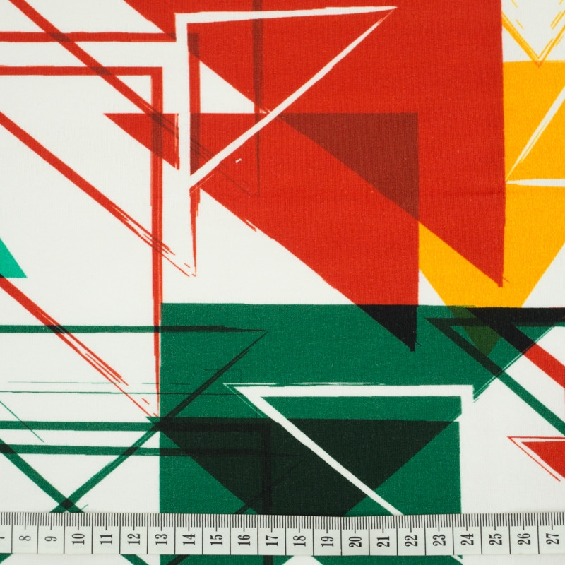 COLORFUL TRIANGLES - looped knit SP250