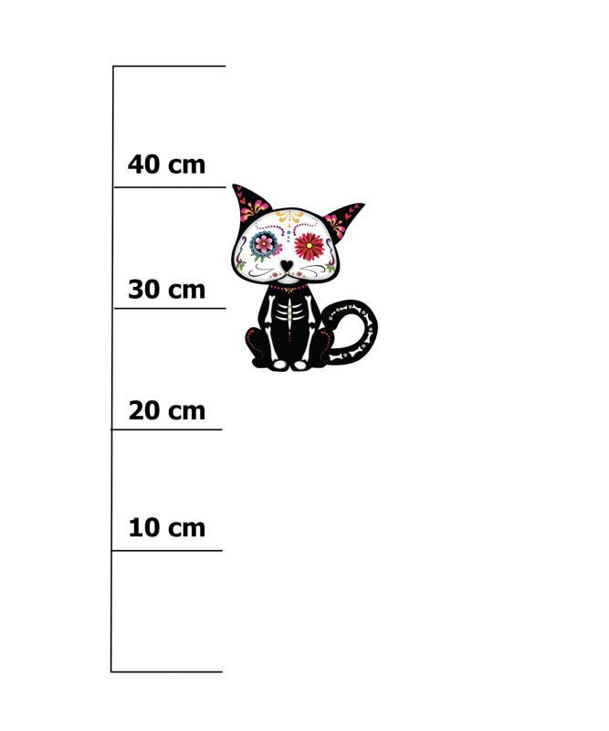 PANDA / MINT size "M" 50x60 cm - white (back) - SINGLE JERSEY PANEL 