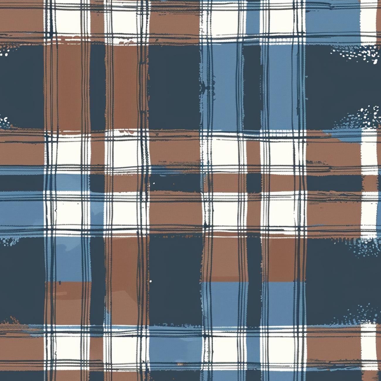 CHECK / Mocha Mousse  - Woven Fabric for tablecloths