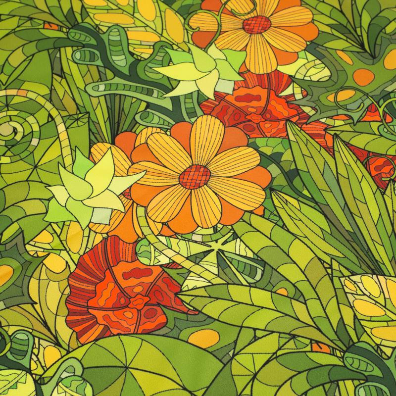 FLOWER JUNGLE - swimsuit lycra