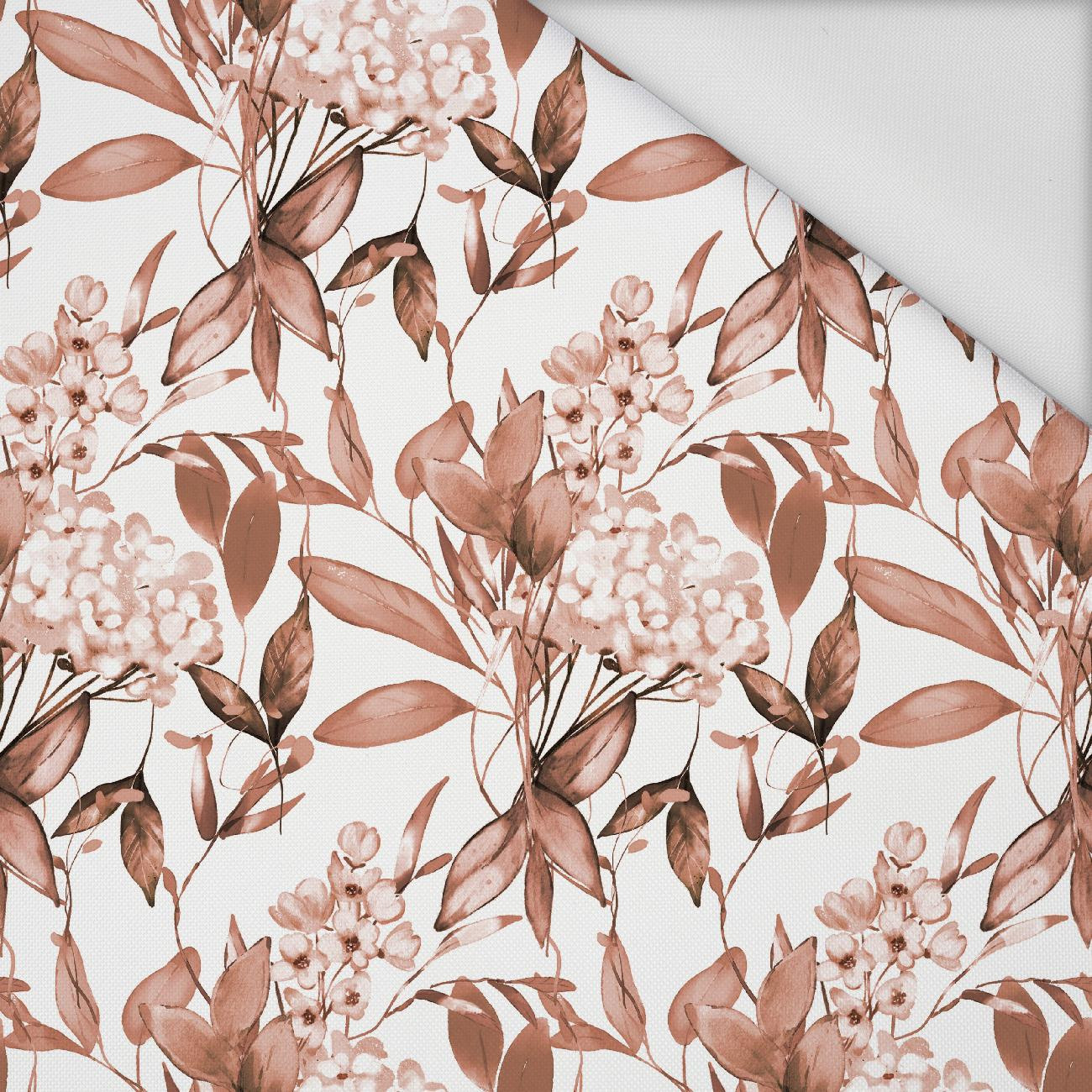 FLOWERS WZ.11/ Mocha Mousse  - Waterproof woven fabric