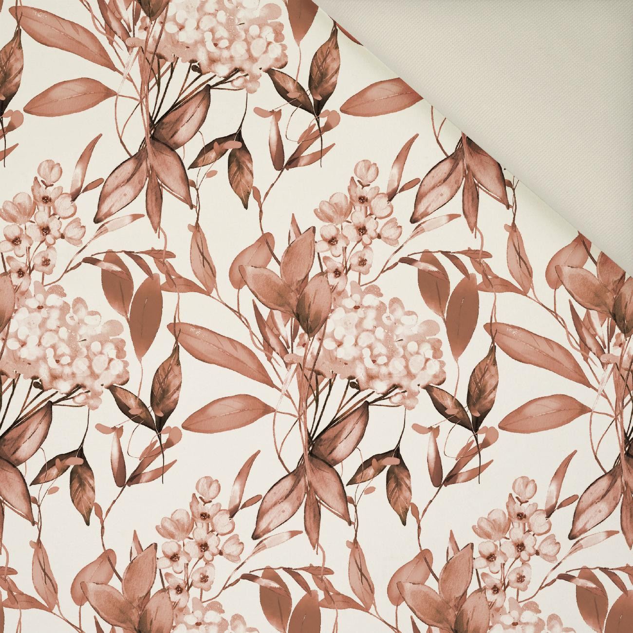 FLOWERS WZ.11/ Mocha Mousse - Upholstery velour 