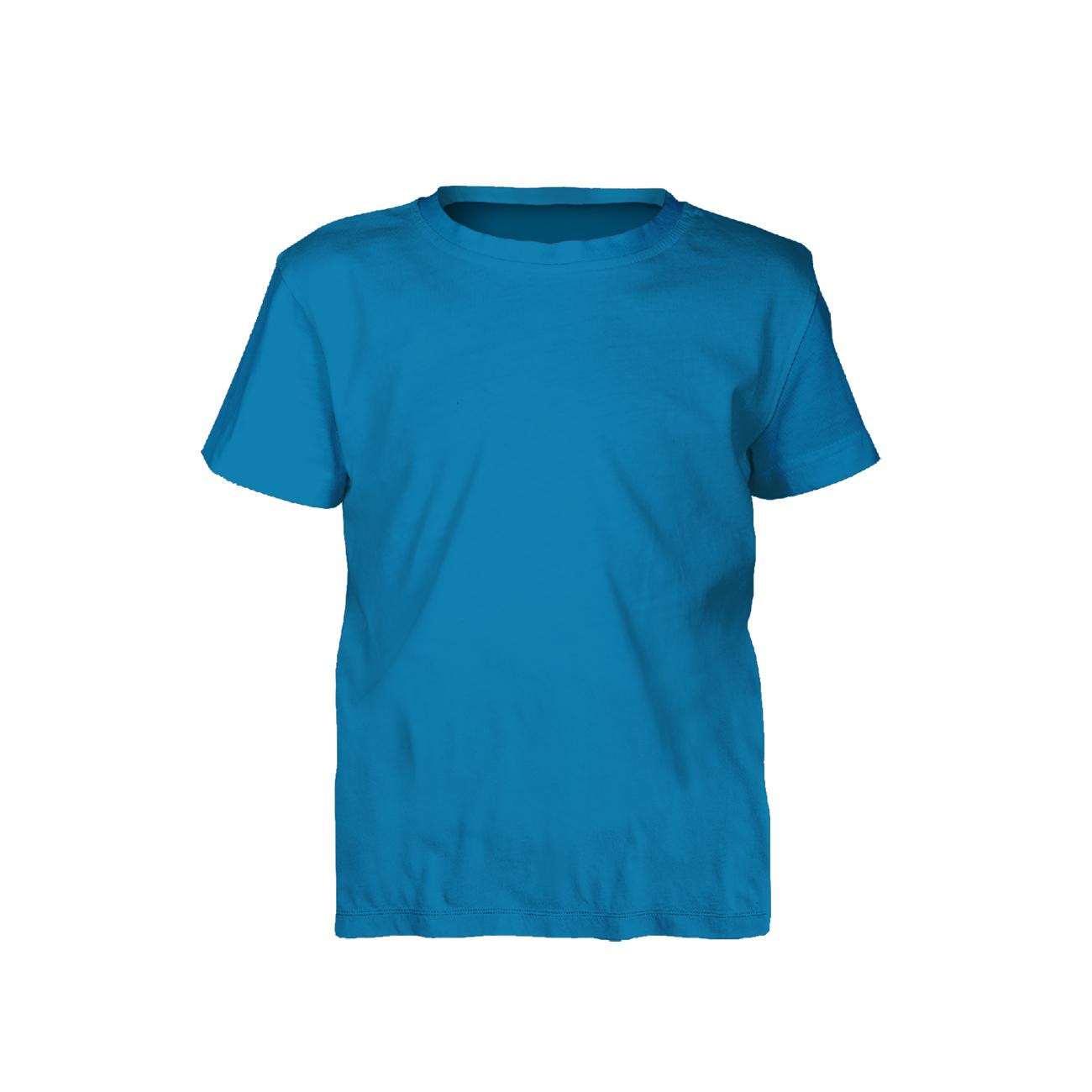2-PACK - BASIC KID’S T-SHIRT - AZURE (BLUE) - sewing set