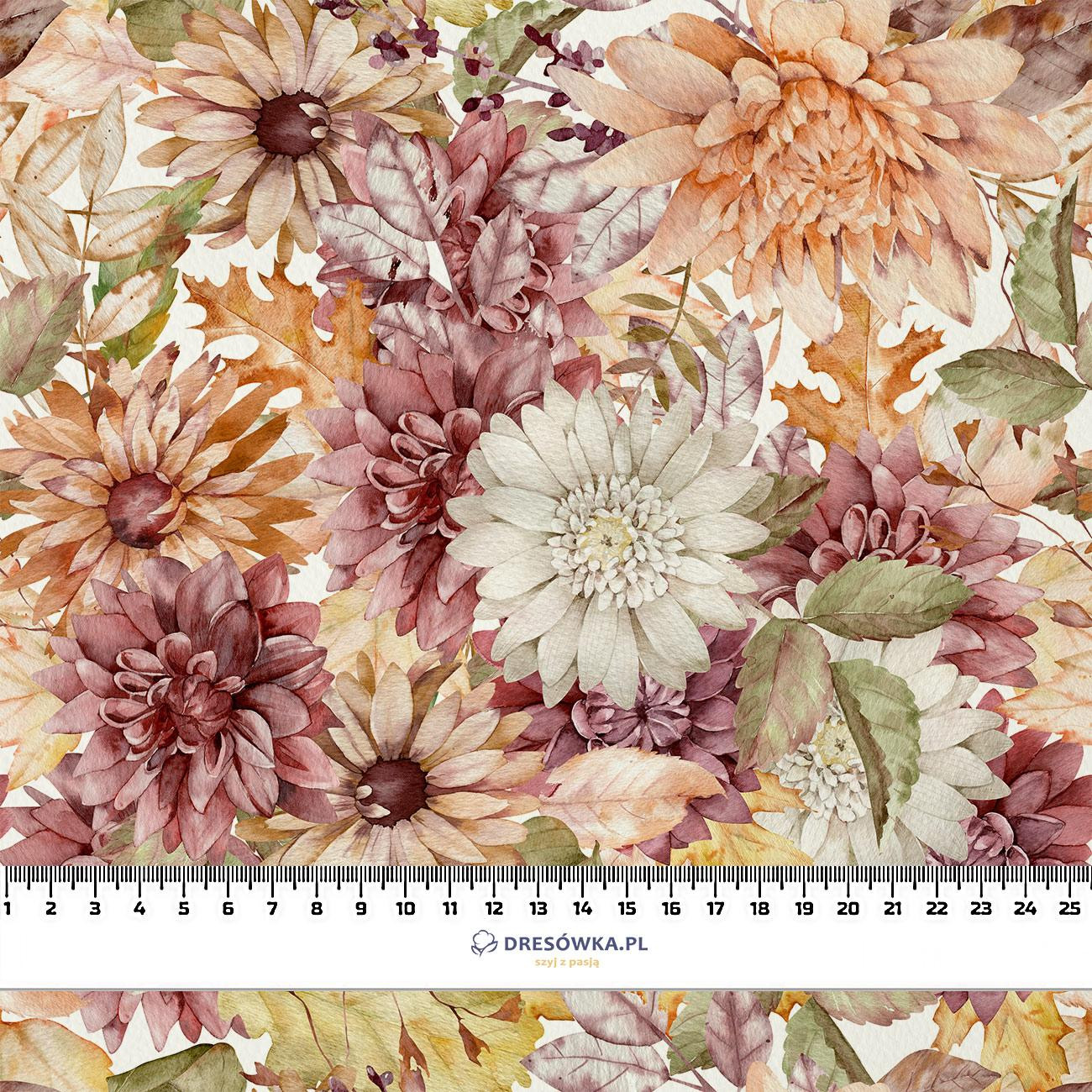AUTUMN FLOWERS (GOLDEN AUTUMN) - Woven Fabric for tablecloths