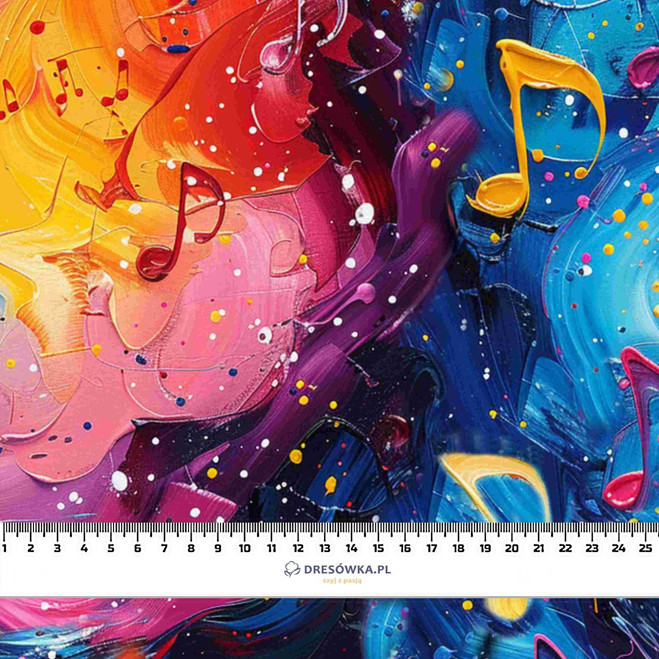 MUSIC NOTES PAT. 5- Upholstery velour 