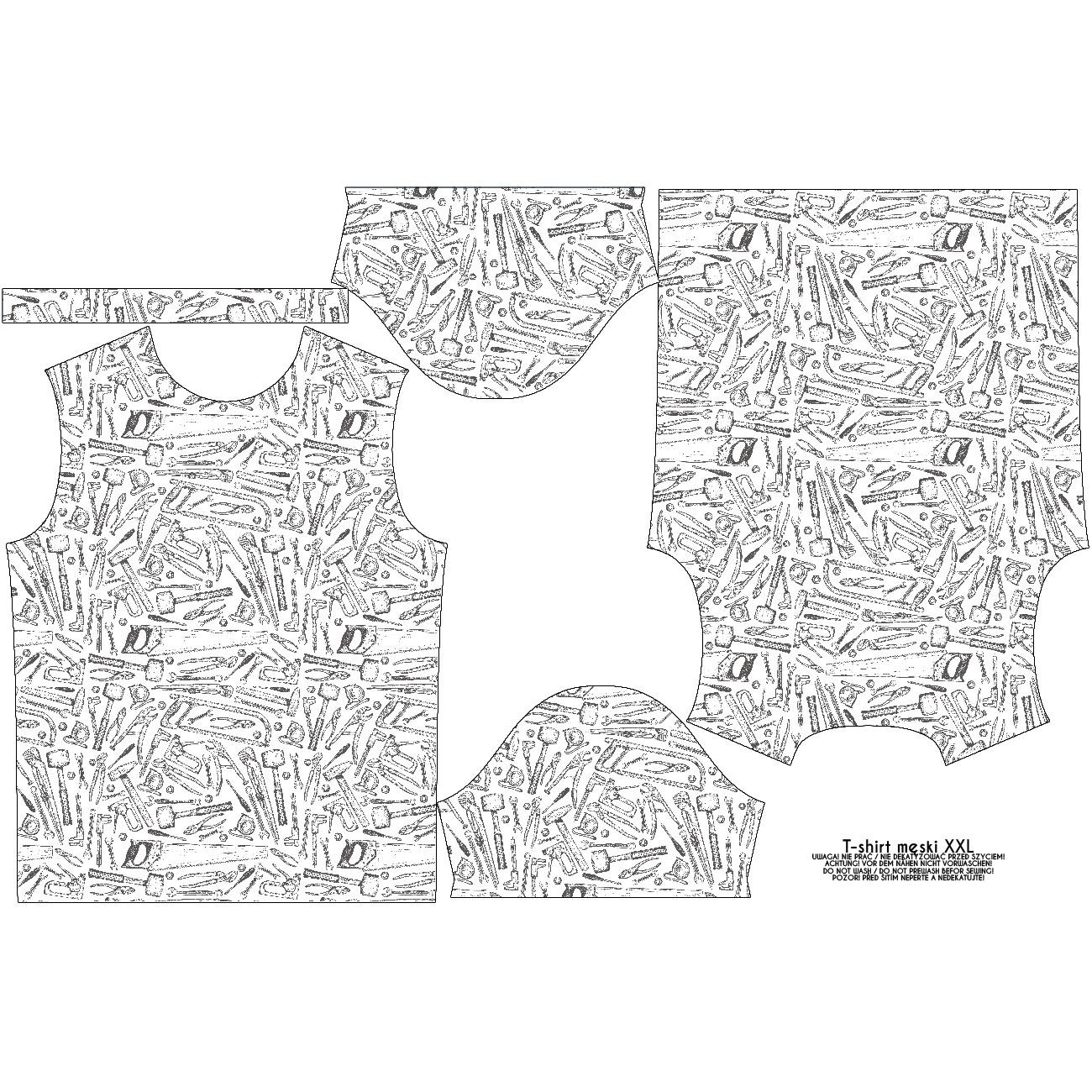 MEN’S T-SHIRT - TOOLS / grey - single jersey