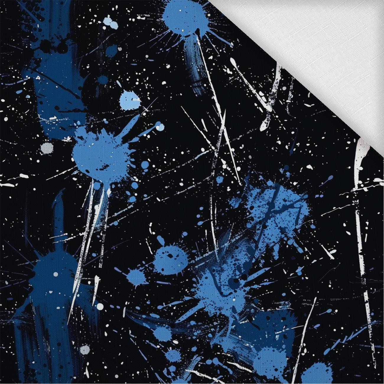 NAVY GRUNGE wz. 4 - Woven Fabric for tablecloths