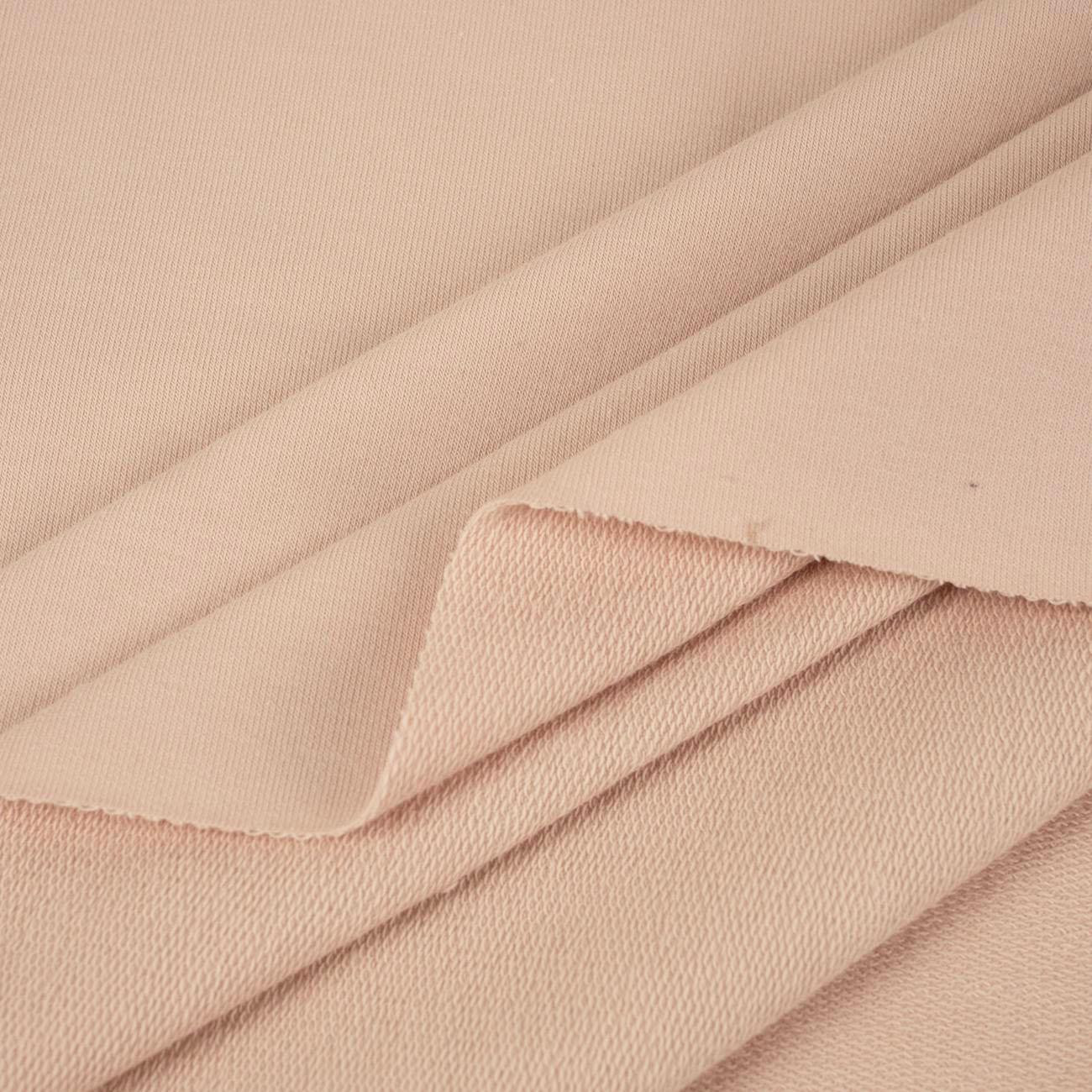 D-54 MUTED PINK - looped knitwear with elastan 
