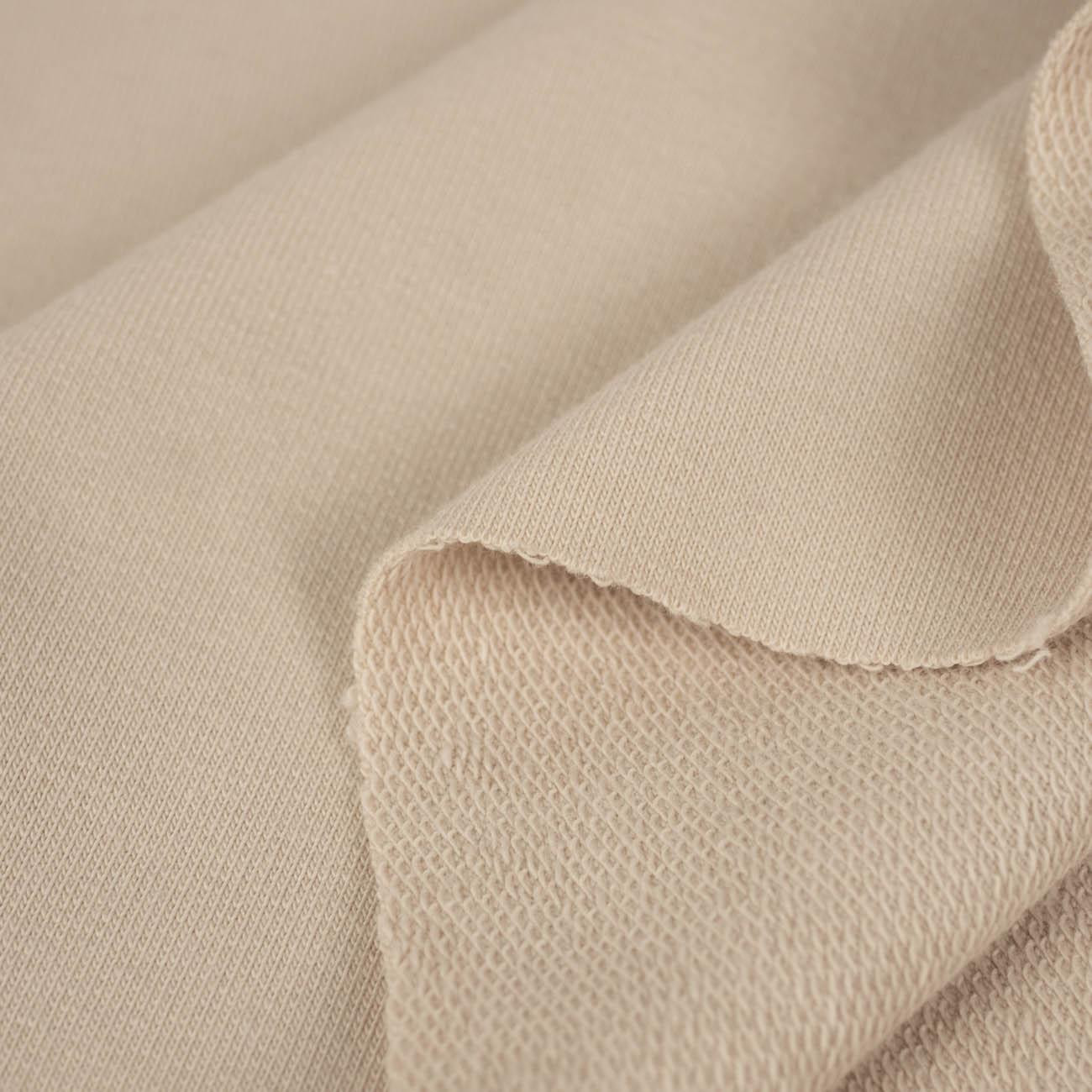 D-55 LIGHT BEIGE - looped knitwear with elastan 