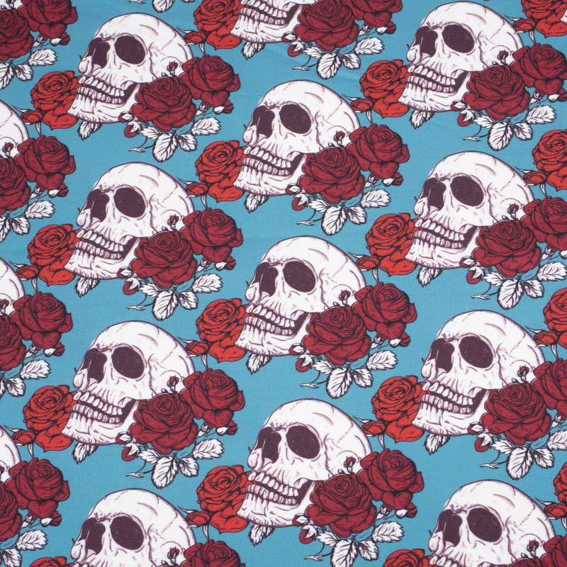 SKULLS AND ROSES - looped knit SP250