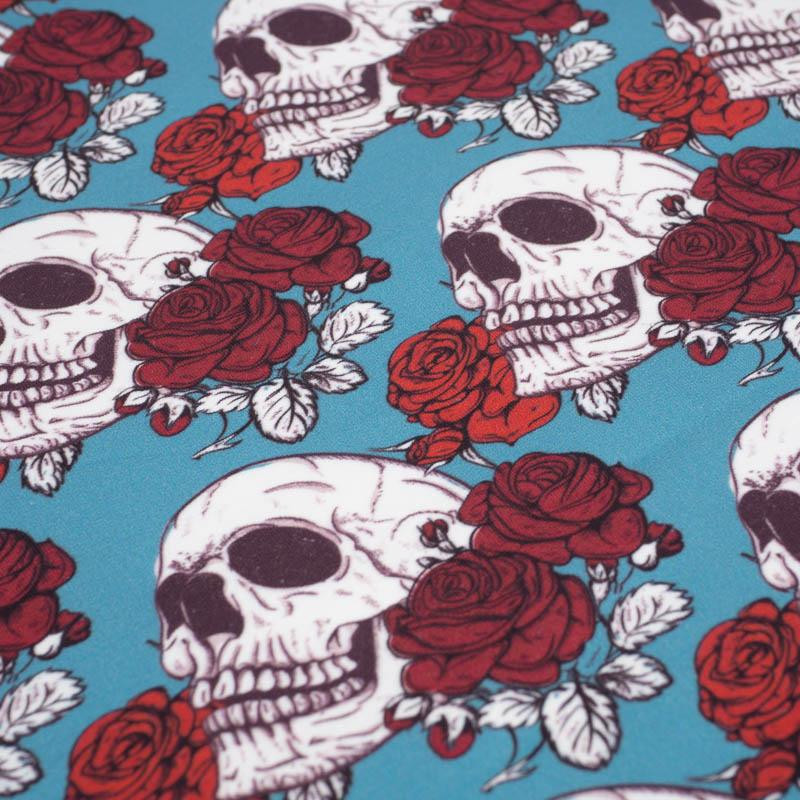 SKULLS AND ROSES - looped knit SP250