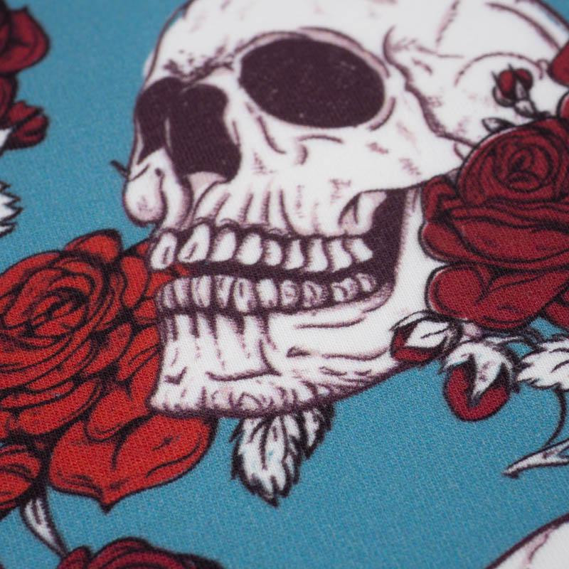 SKULLS AND ROSES - looped knit SP250
