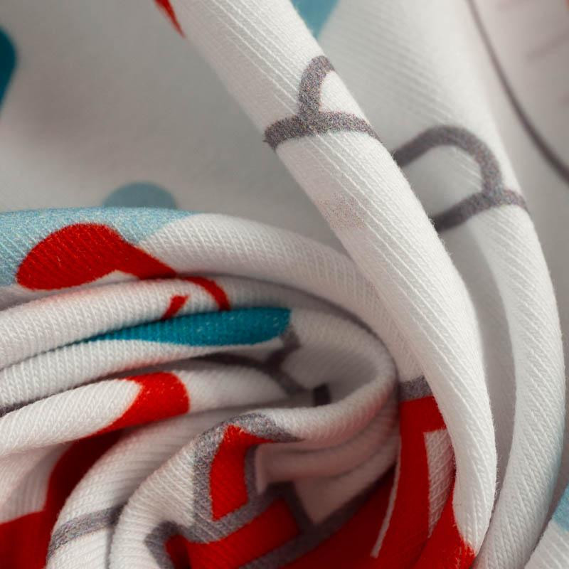 MEDICAL RESCUE (HOBBIES AND JOBS) - colorful / white - looped knit fabric