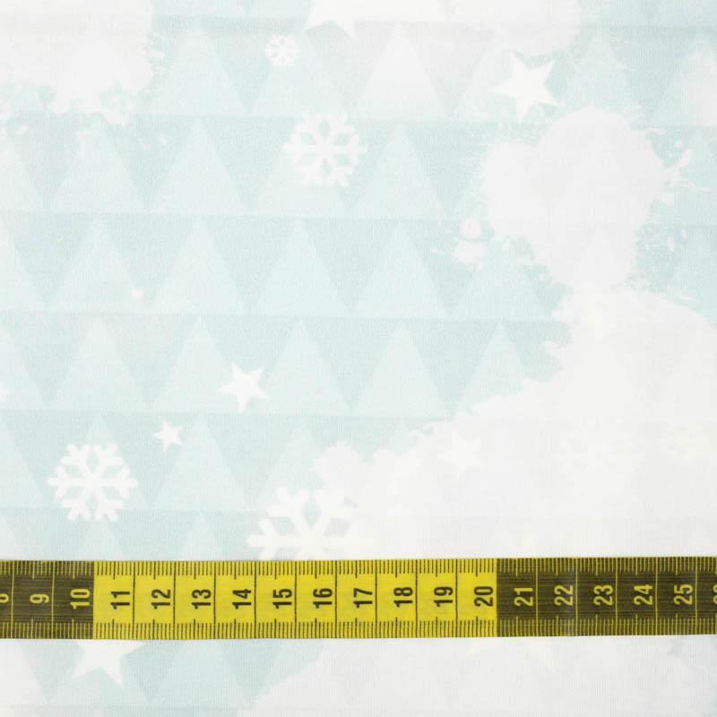 HOARFROST / triangles (WINTER IN THE MOUNTAINS) - single jersey with elastane 