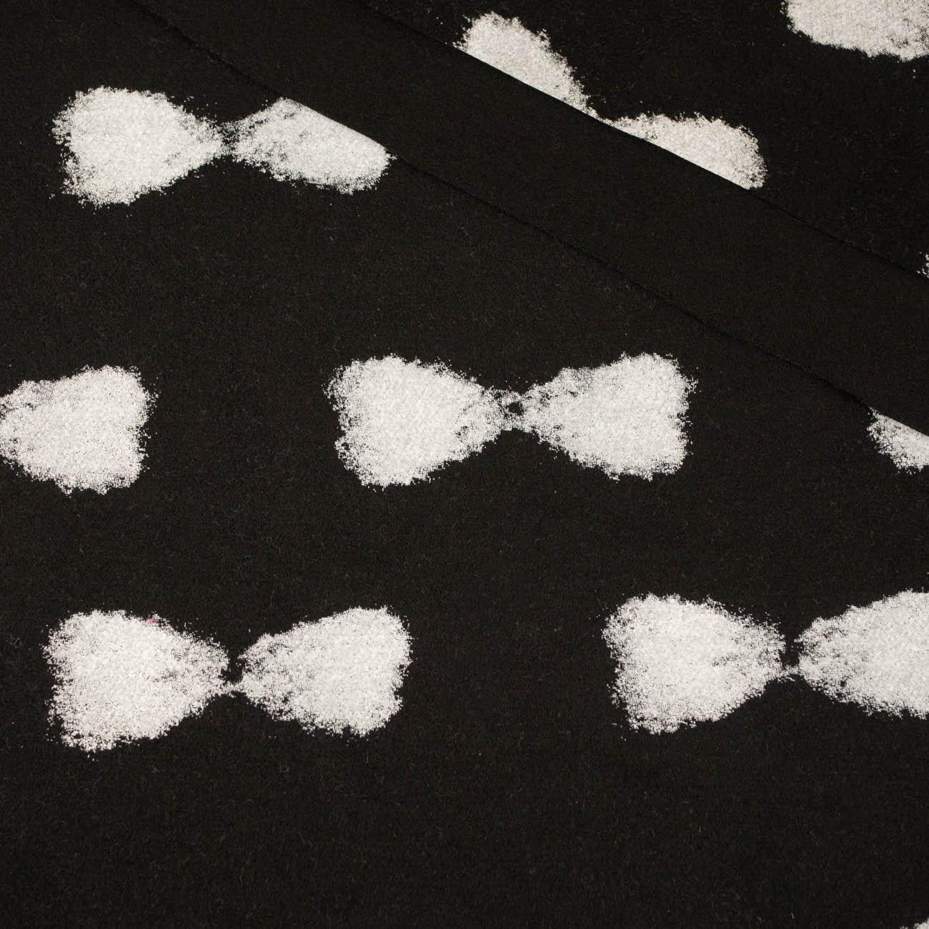 80cm BOWS / black - Duffle fleece