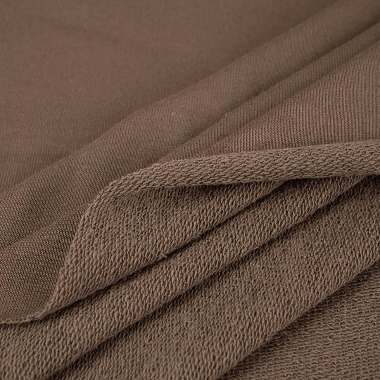 D-56 BROWN - thick looped knit 290g