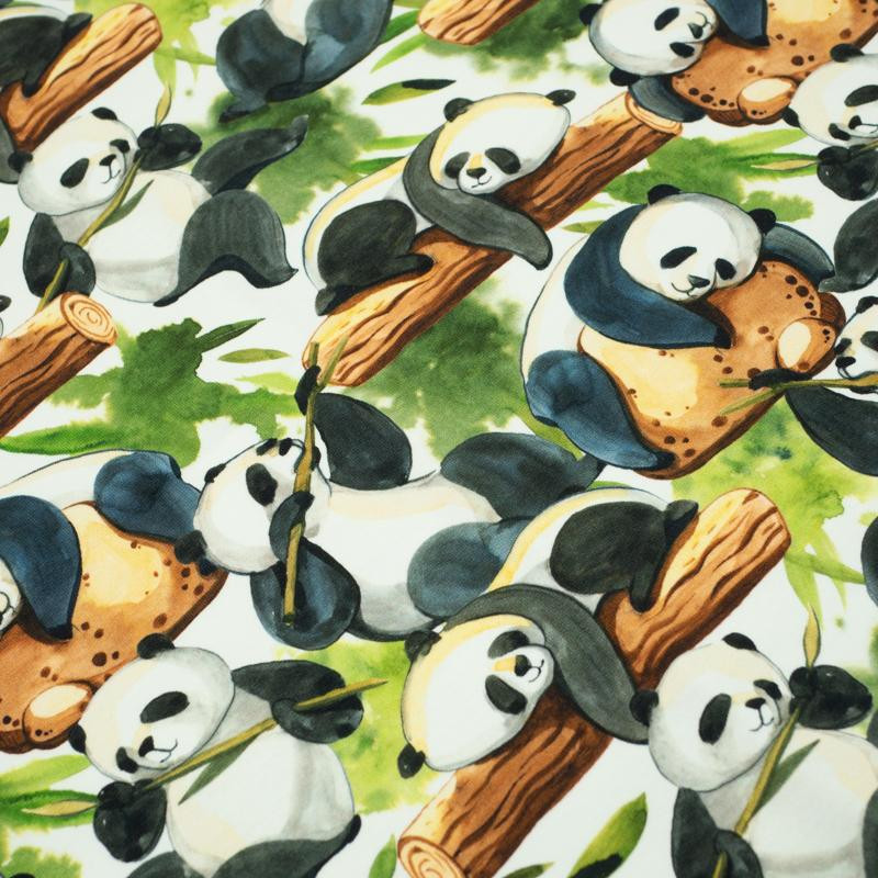 PANDAS ON BAMBOO - looped knit SP250