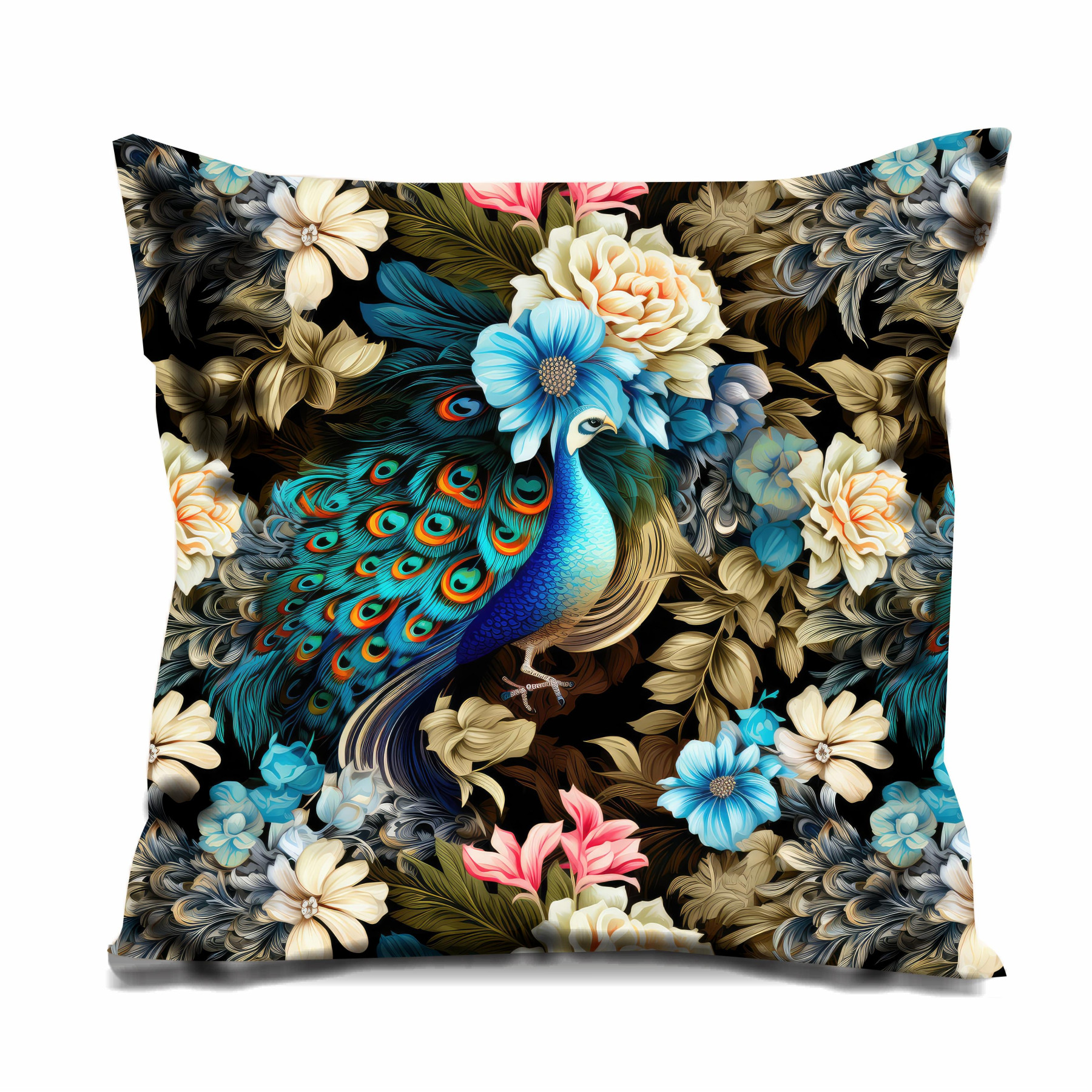 Botanical garden wz.3 - brushed knitwear with elastane ITY