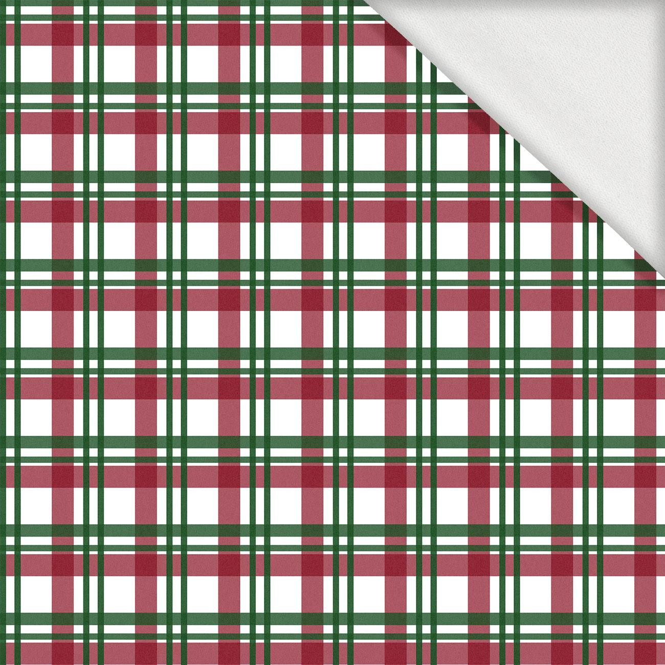 CHECK PAT. 1 / red - brushed knitwear with elastane ITY