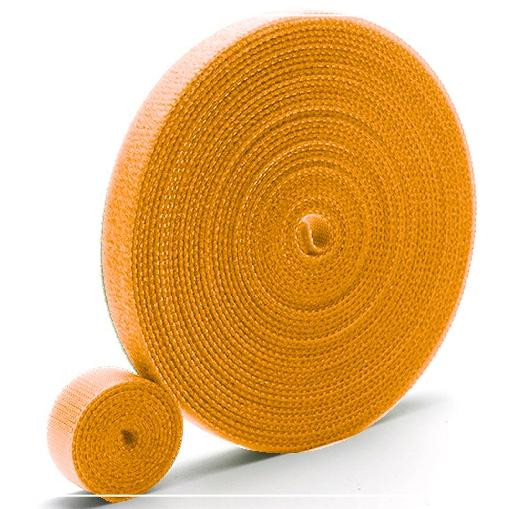 Nylon Velcro Hoop Tape 20 mm complet - ORANGE