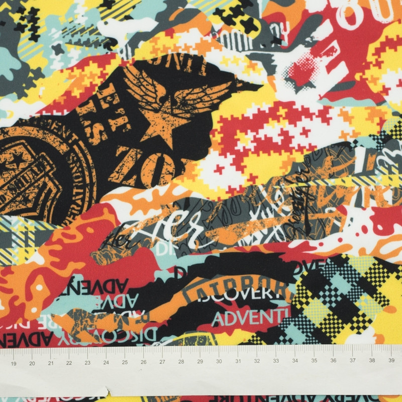 CAMOUFLAGE COLORFUL - softshell