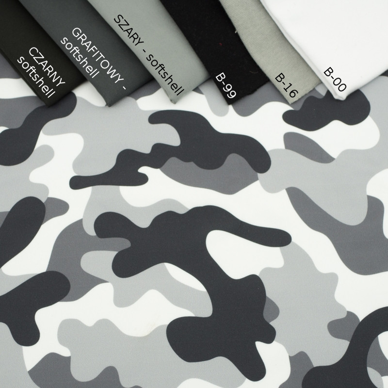 CAMOUFLAGE GREY - softshell