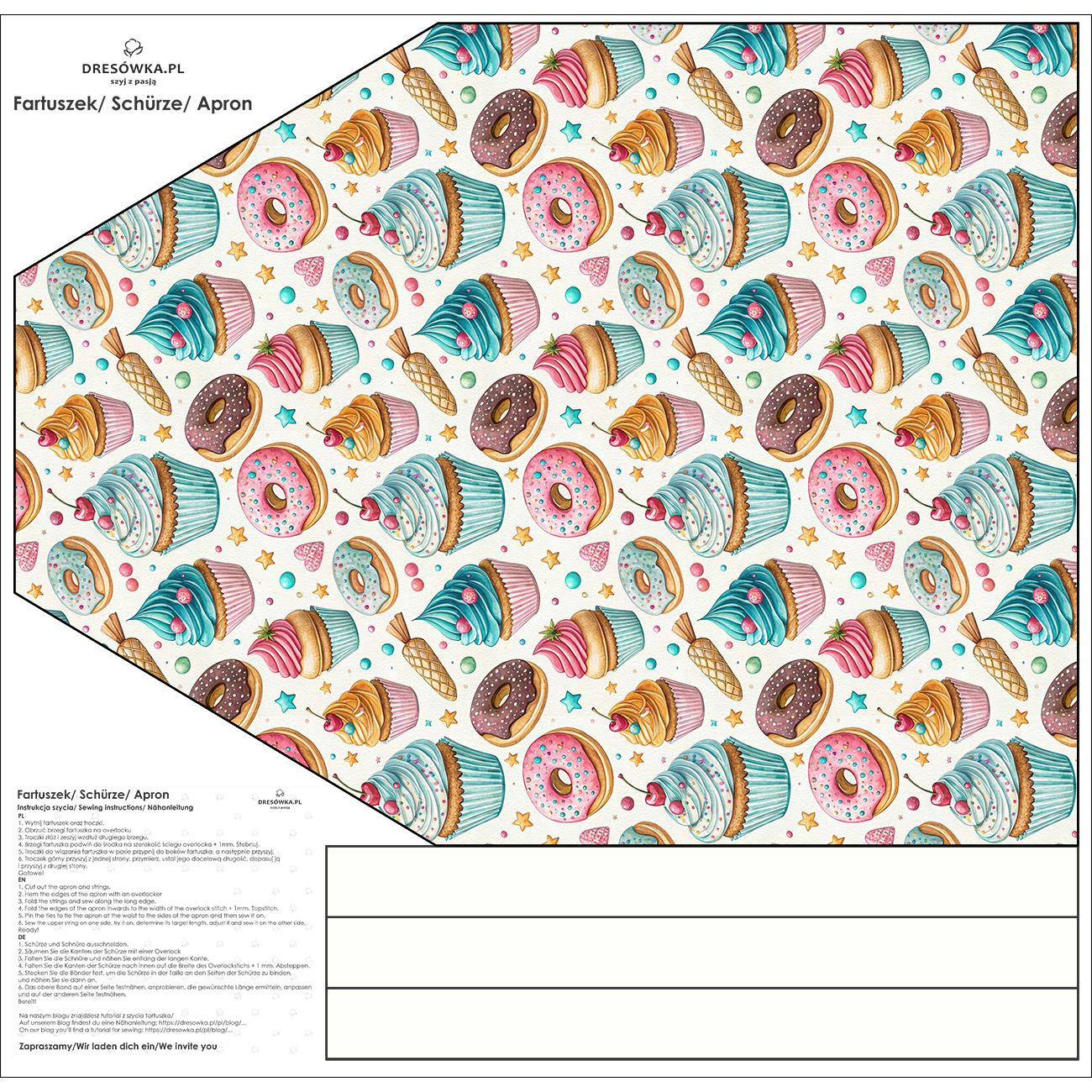 APRON - SWEETS pat.13 - sewing set