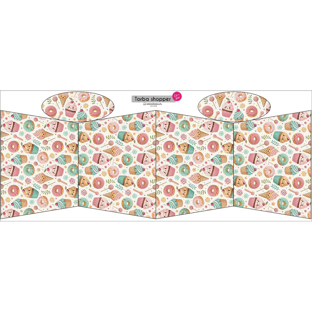 TOTE BAG - SWEETS pat.8 - sewing set