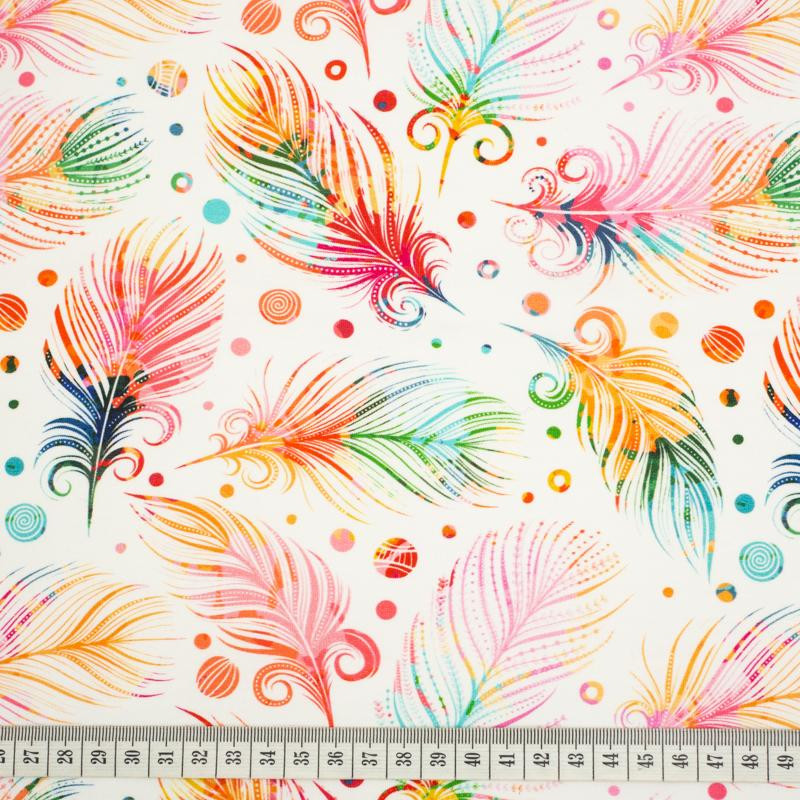 RAINBOW FEATHERS - looped knit 