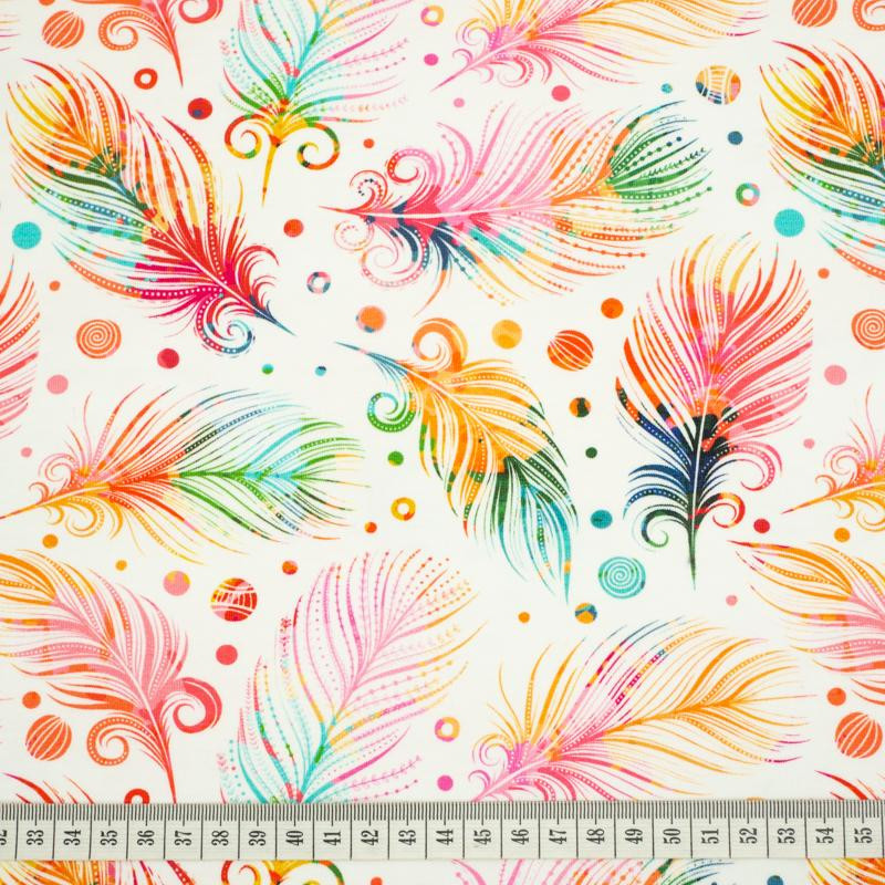 RAINBOW FEATHERS - Viskose-Jersey WE210