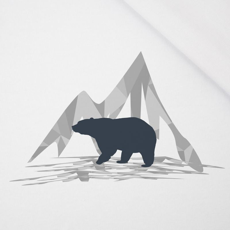 BEAR (ADVENTURE) / white - SINGLE JERSEY PANORAMIC PANEL 