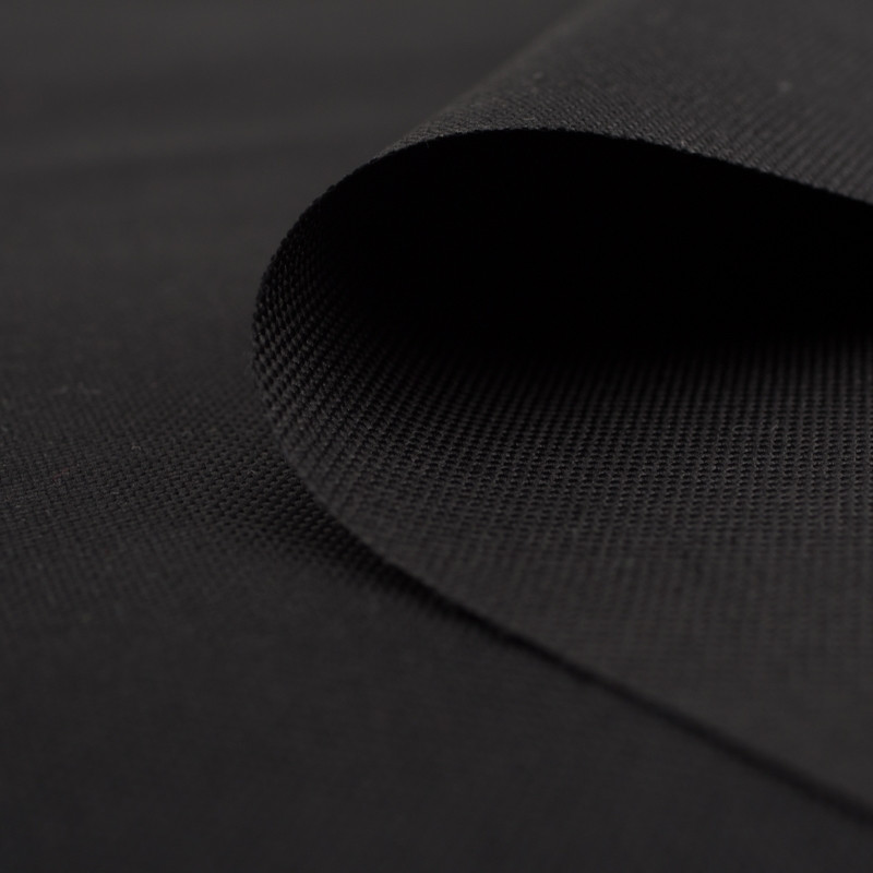 BLACK - Waterproof woven fabric