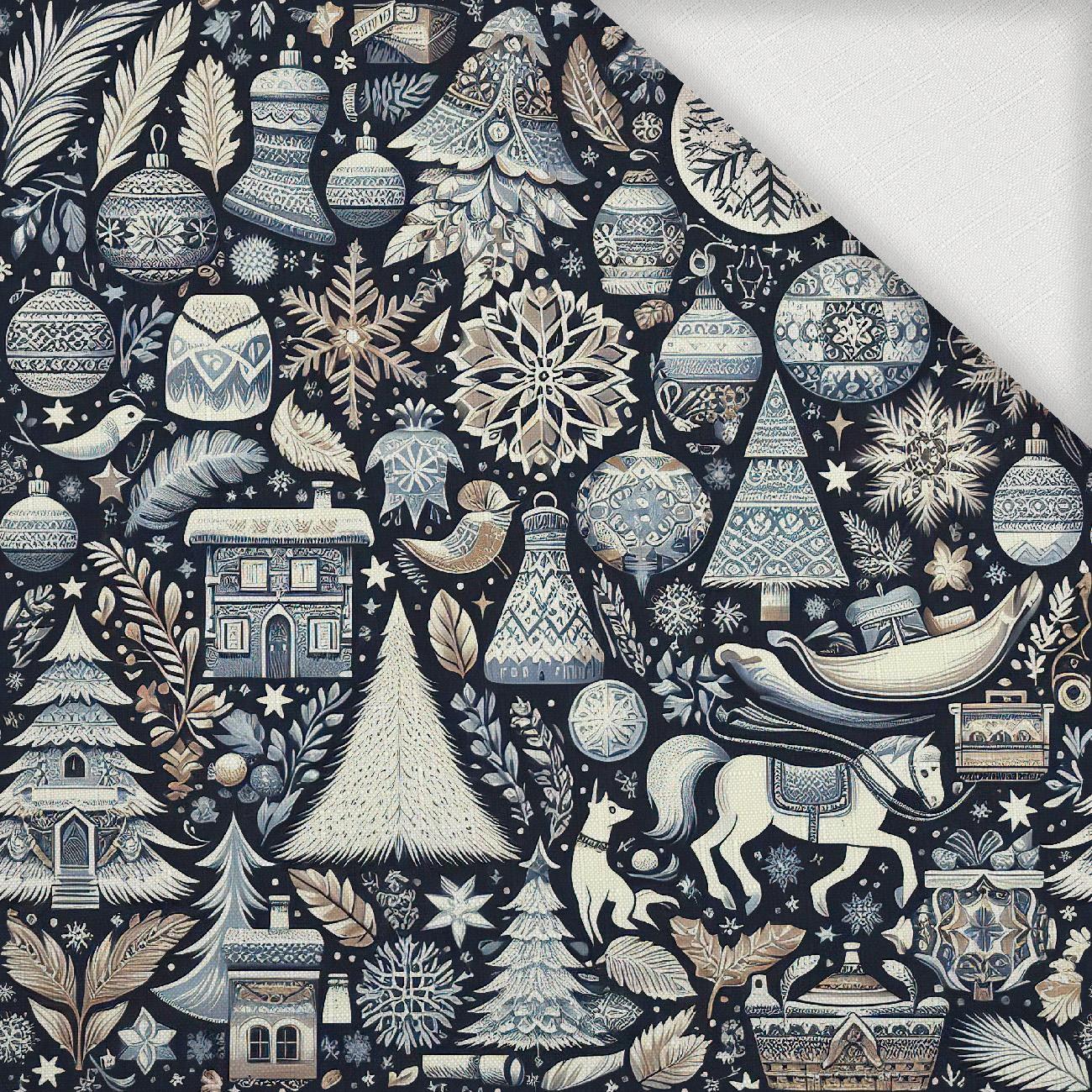 Vintage Christmas wz.25 - Woven Fabric for tablecloths